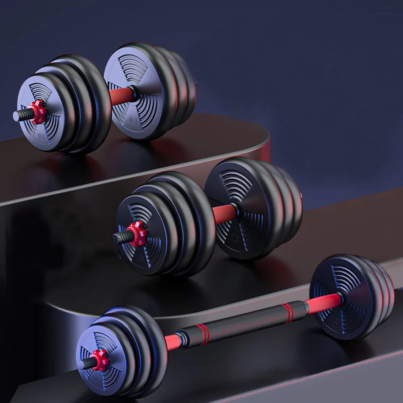 Adjustable Dumbbell & Barbell Set – Home Gym Strength Training