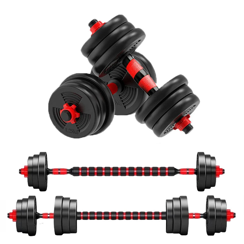 Adjustable Dumbbell & Barbell Set – Home Gym Strength Training