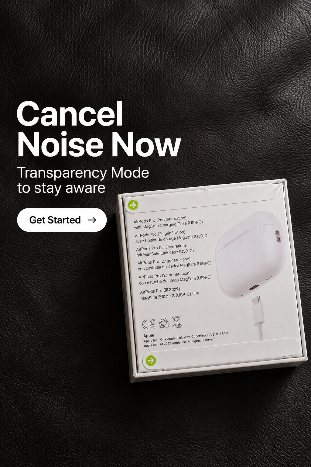 Apple AirPods Pro 2 – Wireless Earbuds with Noise Cancellation