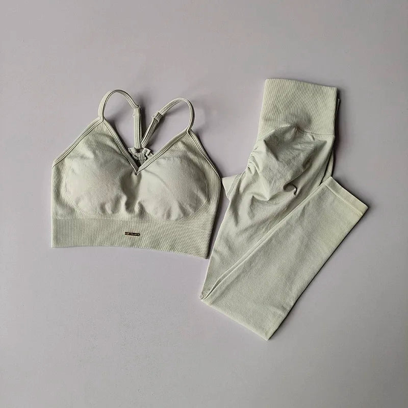 High-Waisted Yoga & Running Suit – Sculpting Activewear for Women