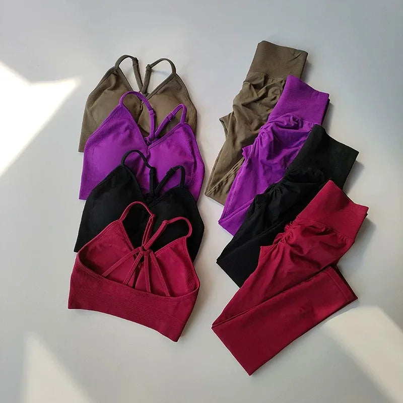 High-Waisted Yoga & Running Suit – Sculpting Activewear for Women
