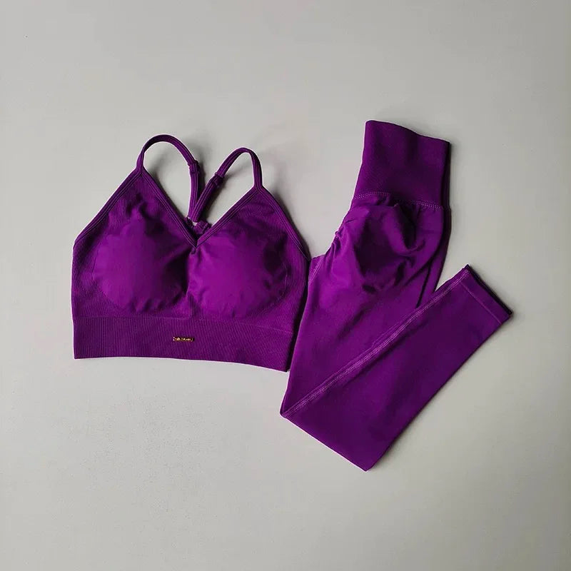 High-Waisted Yoga & Running Suit – Sculpting Activewear for Women