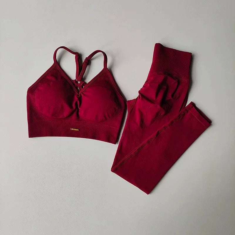 High-Waisted Yoga & Running Suit – Sculpting Activewear for Women